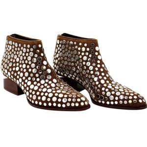 ✨ALEXANDER WANG✨Suede Studded Kori Booties
